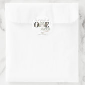 Sticker Rond Premier anniversaire de fille | Onederful (Sac)