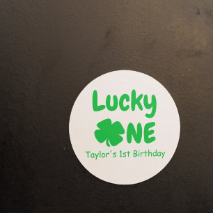 Sticker Rond Premier anniversaire de Lucky One