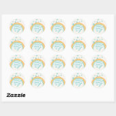 Sticker Rond Premier anniversaire d'un garçon génial (Feuille)