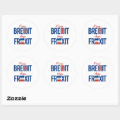 Sticker Rond Premier Brexit, puis Frexit - - (Feuille)