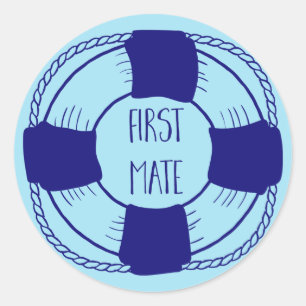 Sticker Rond Premier contact avec la préservation de la vie
