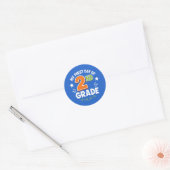 Sticker Rond Premier Jour De 2e Année (Enveloppe)