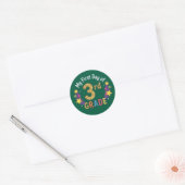 Sticker Rond Premier Jour De 3e Année (Enveloppe)