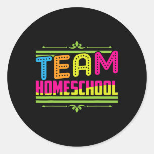 Sticker Rond Premier Jour De L'Équipe École Accueil Enseignant