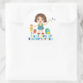 Sticker Rond Premier jour de maternelle (Sac)