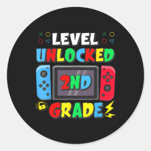 Sticker Rond Premier jour de niveau 2e année débloqué jeu Ck à