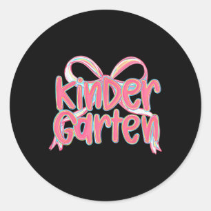 Sticker Rond Premier jour de troisième année bouquet floral pou
