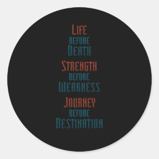 Sticker Rond Premier L Chevalier Variante radiante 1