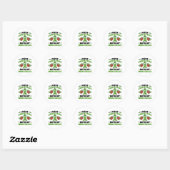 Sticker Rond Premier Noël Avec Mes Nouvelles Cellules - Cellule (Feuille)