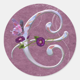 Sticker Rond Premier papillon C