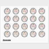 Sticker Rond Premier Rodéo Cowboy Cupcake Topers (Feuille)