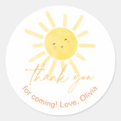 Sticker Rond Premier tour autour du soleil merci (Devant)