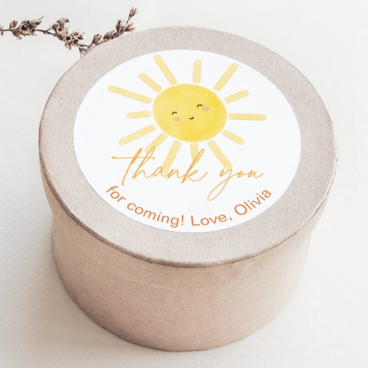 Sticker Rond Premier tour autour du soleil merci