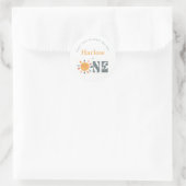 Sticker Rond Premier voyage autour du soleil (Sac)