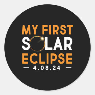 Sticker Rond Première Chemise Solaire Eclipse Garçons Filles 20