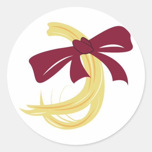 Sticker Rond Première coupe de cheveux du bébé (Devant)