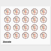 Sticker Rond Première course Fast One (Feuille)