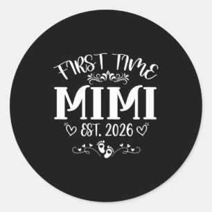 Sticker Rond Première fois mimi est 2026 future maman