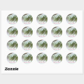 Sticker Rond Première neige (Feuille)