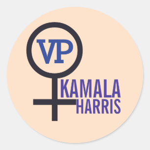 Sticker Rond Première vice-présidente Kamala Harris VP
