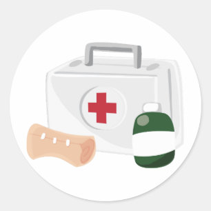 Sticker Rond Premiers secours