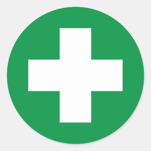 Sticker Rond Premiers soins (Devant)