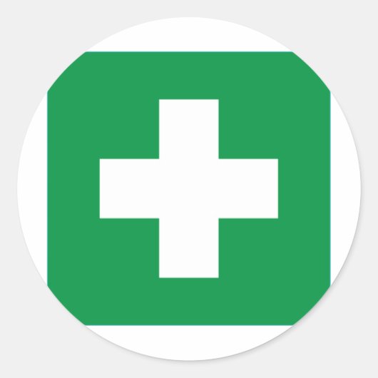 Sticker Rond Premiers soins (Devant)