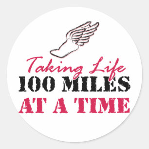 Sticker Rond Prenant à la vie 100 milles à la fois