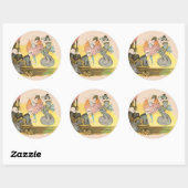 Sticker Rond Prendre les vues. (Feuille)