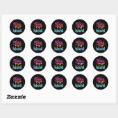 Sticker Rond Prends mon coeur Valentine (Feuille)
