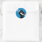 Sticker Rond Prenez LA By Storm ! (Sac)