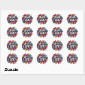 Sticker Rond Prenez la gloire. (Feuille)
