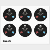 STICKER ROND PRENEZ LE ROUGE (Feuille)