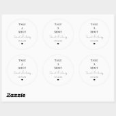 Sticker Rond Prenez Un Balade Mariage Moderne Faveurs Papier À (Feuille)