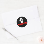 Sticker Rond Prenez un genou (Enveloppe)