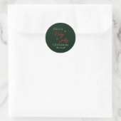 Sticker Rond Prenez un saint Noël (Sac)