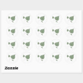 Sticker Rond Prenez une feuille (Feuille)