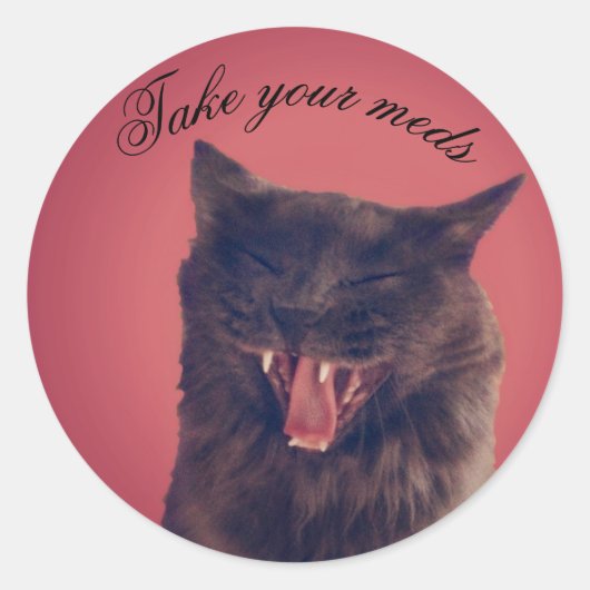 Sticker Rond prenez vos médicaments (Devant)