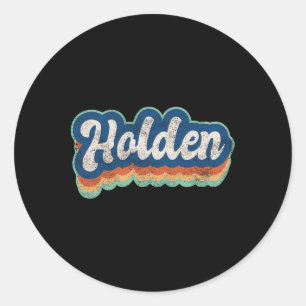 Sticker Rond Prénom Garçon style Vintage les années 70 80s Pers