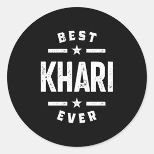 Sticker Rond Prénom Khari