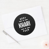 Sticker Rond Prénom Khari (Enveloppe)