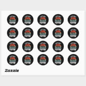 Sticker Rond Prenons Pop' Camg Rv Pop Up Camper (Feuille)