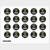Sticker Rond Préparons-nous à trébucher Funny St Patrick's Day (Feuille)
