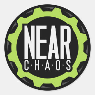 Sticker Rond Près de l'autocollant de chaos