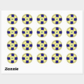 Sticker Rond Préserver la vie avec Monogramme (Feuille)