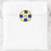 Sticker Rond Préserver la vie avec Monogramme (Sac)