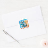 Sticker Rond Préserver les rivages - Protéger la faune (Enveloppe)