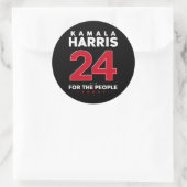 Sticker Rond Président 47 Kamala Harris 2024 Soutien Madame (Sac)