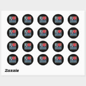 Sticker Rond Président Barack Obama (Feuille)