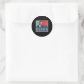 Sticker Rond Président Barack Obama (Sac)